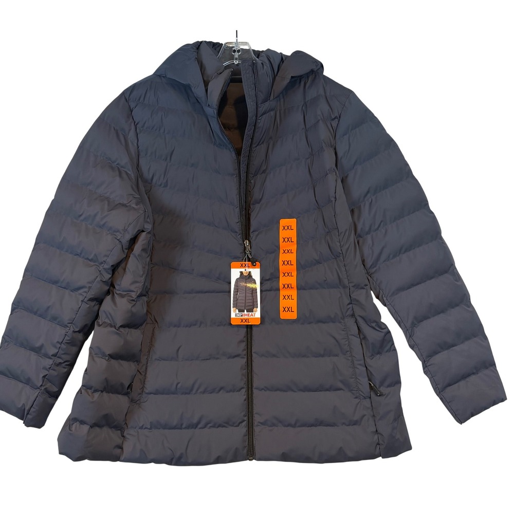 32 Degrees Heat Womens Puffer Jacket Periscope Hooded •XXL• Gorpcore Layering